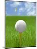 Golf ball on tee-Gaetano-Mounted Photographic Print