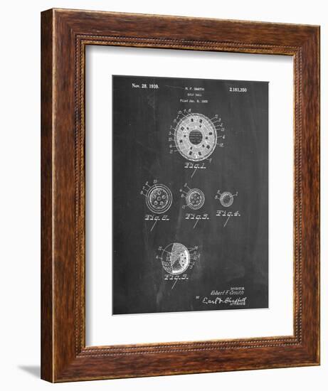 Golf Ball Patent-null-Framed Art Print