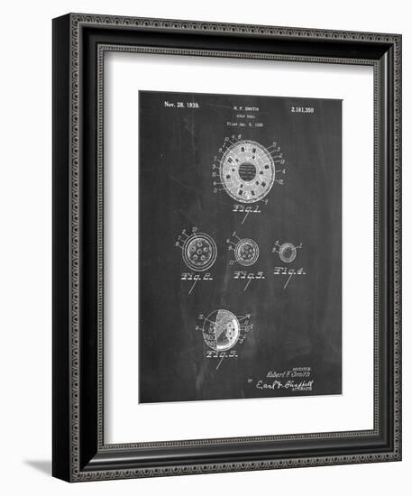 Golf Ball Patent-null-Framed Art Print