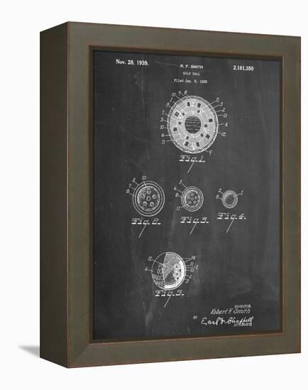 Golf Ball Patent-null-Framed Stretched Canvas