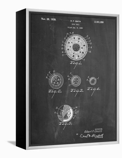 Golf Ball Patent-null-Framed Stretched Canvas