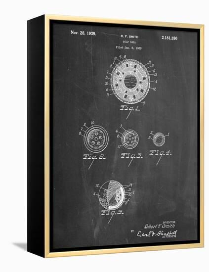 Golf Ball Patent-null-Framed Stretched Canvas