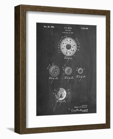 Golf Ball Patent-null-Framed Premium Giclee Print