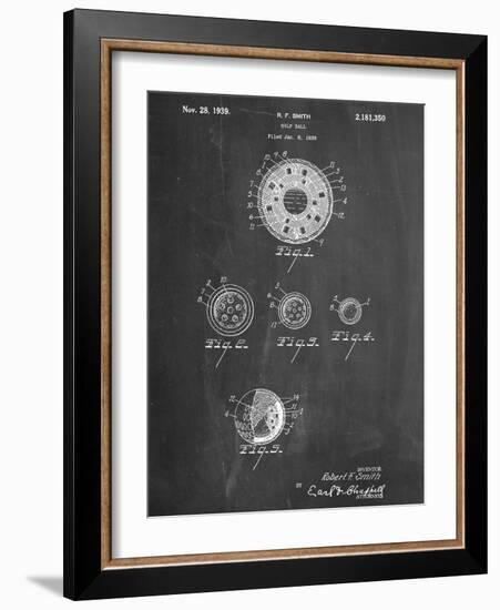 Golf Ball Patent-null-Framed Art Print