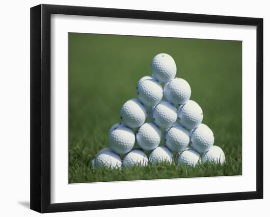 Golf Ball Pyramid-null-Framed Photographic Print