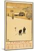 Golf Calendar. February-Edward Penfield-Mounted Giclee Print