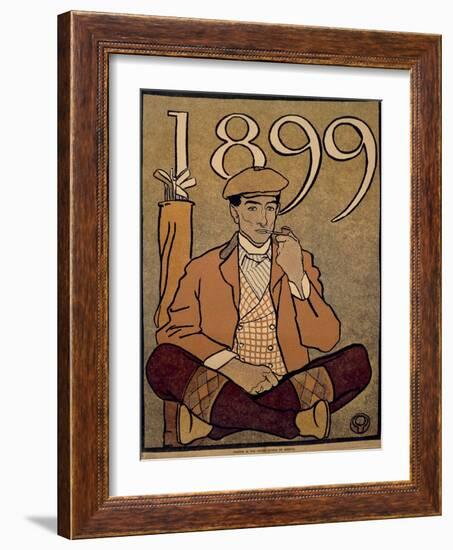 Golf Calendar, Poster, 1899-Edward Penfield-Framed Giclee Print