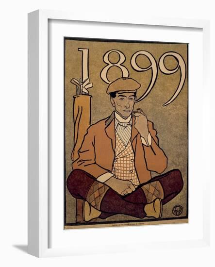 Golf Calendar, Poster, 1899-Edward Penfield-Framed Giclee Print