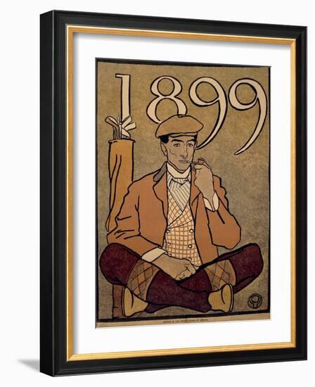 Golf Calendar, Poster, 1899-Edward Penfield-Framed Giclee Print