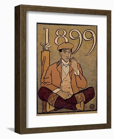 Golf Calendar, Poster, 1899-Edward Penfield-Framed Giclee Print