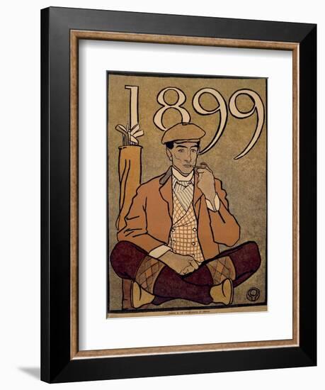 Golf Calendar, Poster, 1899-Edward Penfield-Framed Giclee Print