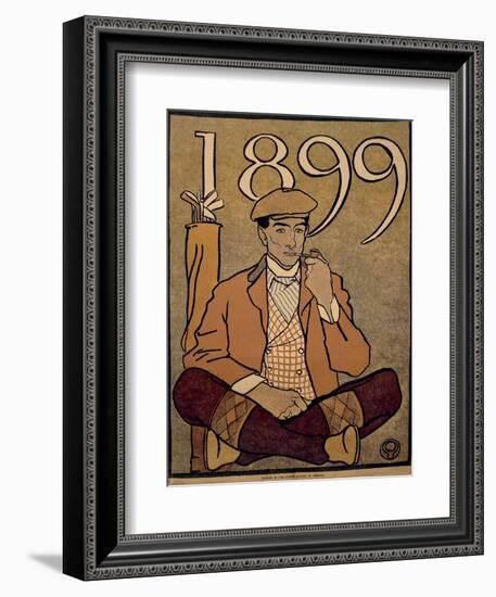 Golf Calendar, Poster, 1899-Edward Penfield-Framed Giclee Print