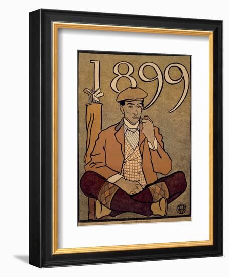 Golf Calendar, Poster, 1899-Edward Penfield-Framed Giclee Print