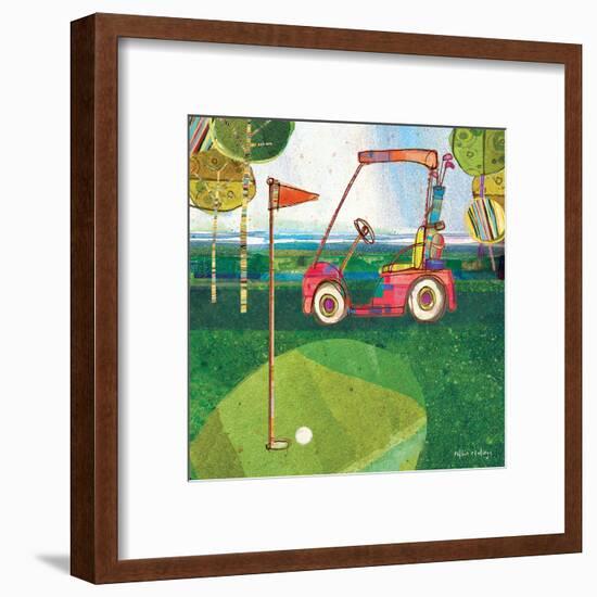 Golf Cart - Red-Robbin Rawlings-Framed Art Print