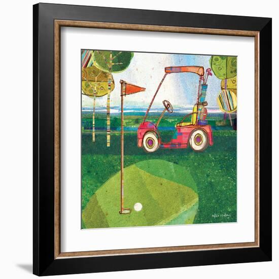 Golf Cart - Red-Robbin Rawlings-Framed Art Print