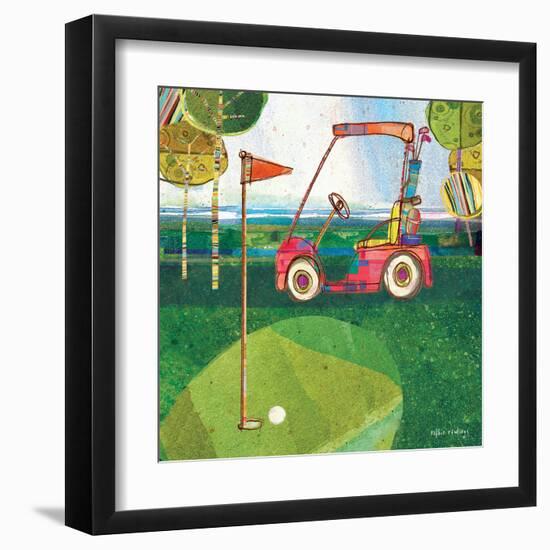 Golf Cart - Red-Robbin Rawlings-Framed Art Print