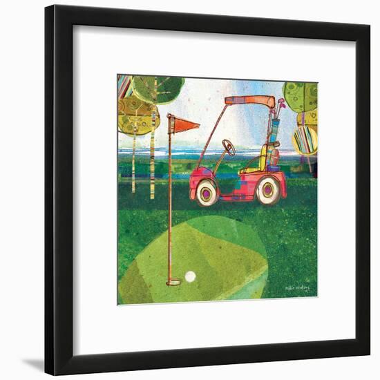 Golf Cart - Red-Robbin Rawlings-Framed Art Print