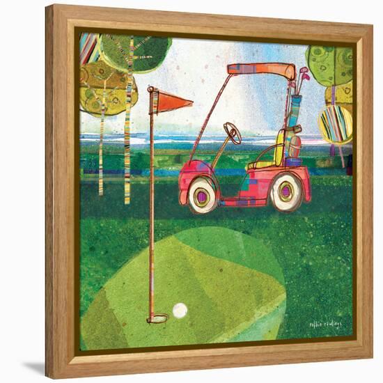 Golf Cart - Red-Robbin Rawlings-Framed Stretched Canvas