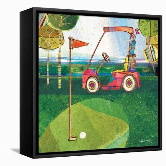 Golf Cart - Red-Robbin Rawlings-Framed Stretched Canvas