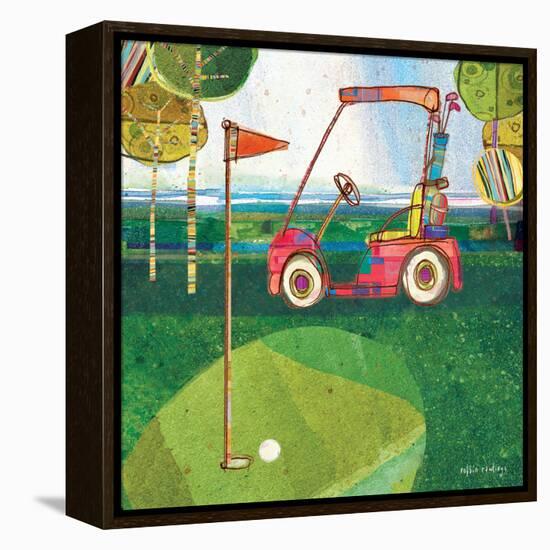 Golf Cart - Red-Robbin Rawlings-Framed Stretched Canvas