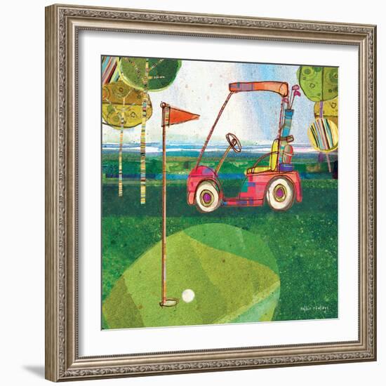 Golf Cart - Red-Robbin Rawlings-Framed Art Print