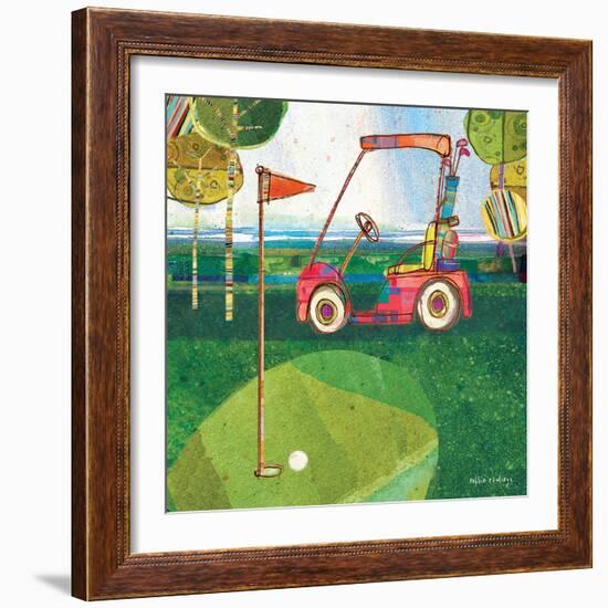 Golf Cart - Red-Robbin Rawlings-Framed Art Print