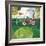 Golf Cart - Red-Robbin Rawlings-Framed Art Print