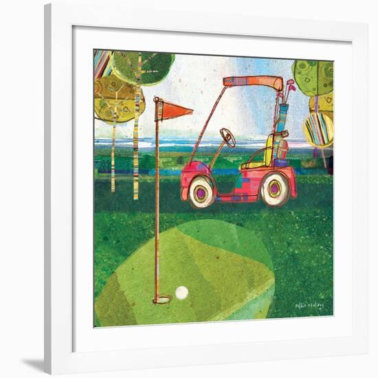 Golf Cart - Red-Robbin Rawlings-Framed Giclee Print