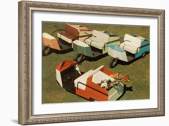 Golf Carts-null-Framed Art Print