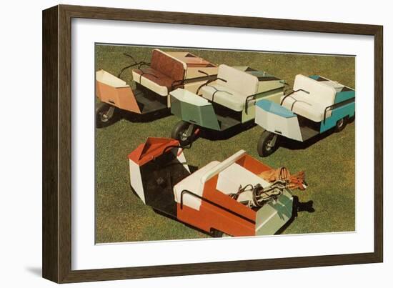 Golf Carts-null-Framed Art Print