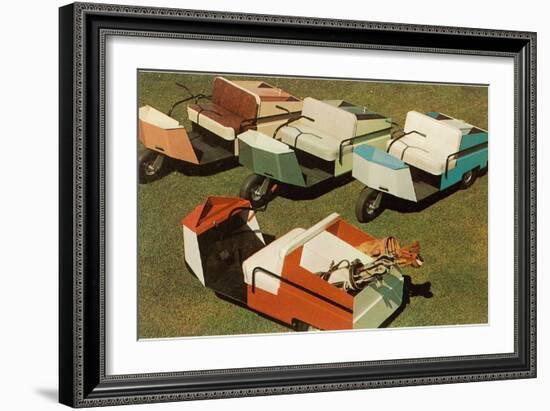 Golf Carts-null-Framed Art Print