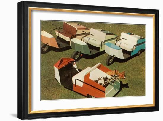 Golf Carts-null-Framed Art Print