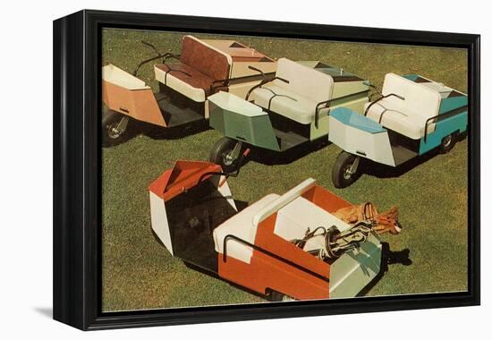 Golf Carts-null-Framed Stretched Canvas