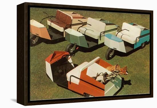 Golf Carts-null-Framed Stretched Canvas