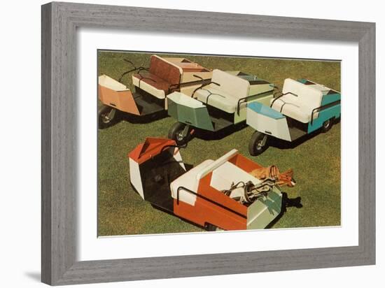 Golf Carts-null-Framed Premium Giclee Print