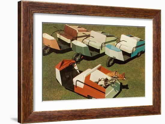 Golf Carts-null-Framed Premium Giclee Print