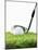 Golf Club and Golf Ball on Grass-null-Mounted Photographic Print