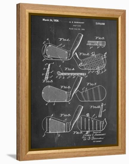 Golf Club, Club Head Patent-null-Framed Stretched Canvas