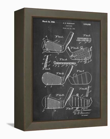 Golf Club, Club Head Patent-null-Framed Stretched Canvas