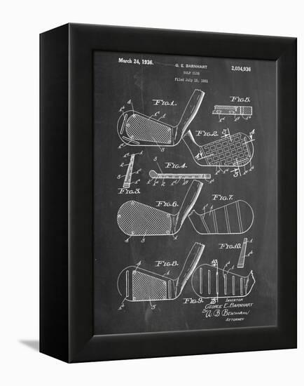 Golf Club, Club Head Patent-null-Framed Stretched Canvas