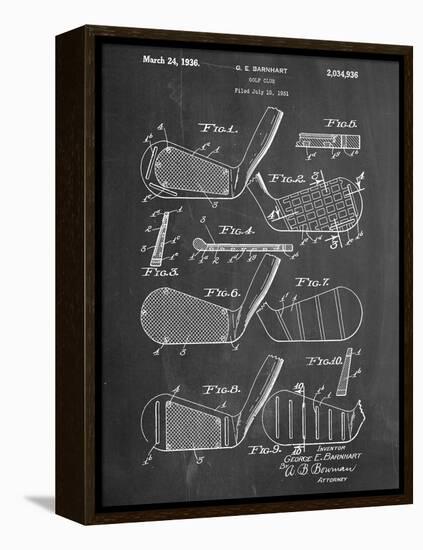 Golf Club, Club Head Patent-null-Framed Stretched Canvas