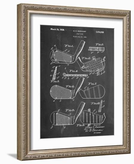 Golf Club, Club Head Patent-null-Framed Premium Giclee Print