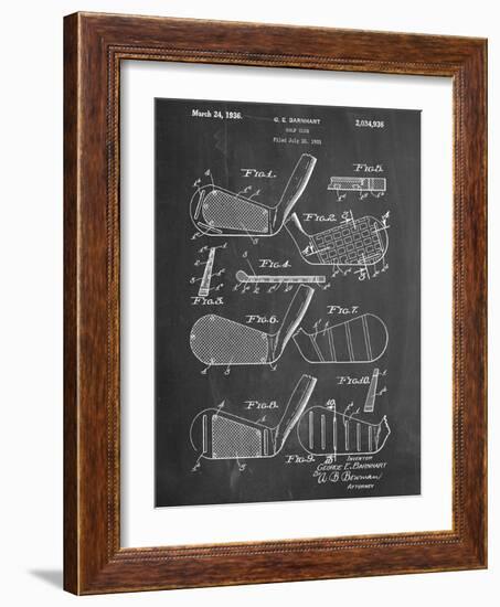 Golf Club, Club Head Patent-null-Framed Premium Giclee Print