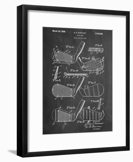 Golf Club, Club Head Patent-null-Framed Premium Giclee Print