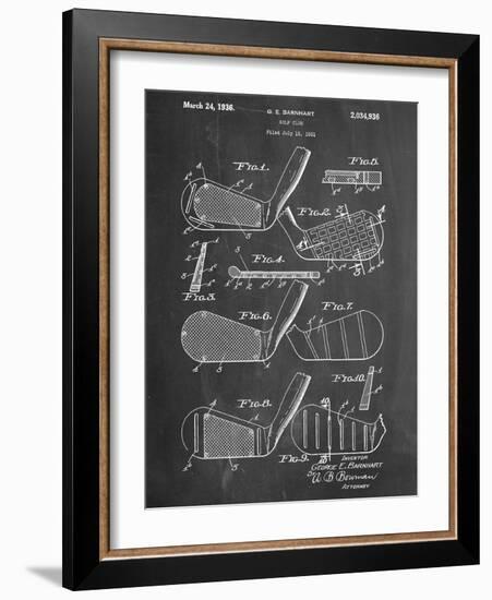 Golf Club, Club Head Patent-null-Framed Premium Giclee Print