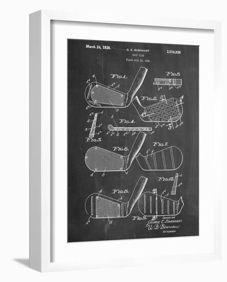 Golf Club, Club Head Patent-null-Framed Premium Giclee Print