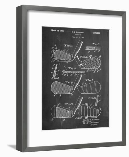 Golf Club, Club Head Patent-null-Framed Premium Giclee Print