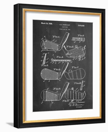 Golf Club, Club Head Patent-null-Framed Premium Giclee Print