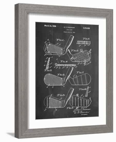 Golf Club, Club Head Patent-null-Framed Art Print