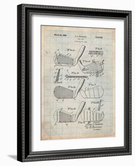 Golf Club, Club Head Patent-Cole Borders-Framed Art Print